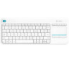 Wireless Keyboard Logitech 920-007138 White Spanish Qwerty QWERTY