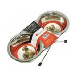 Dog Feeder Nayeco Stainless steel (2 x 750 ml)