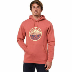 Men’s Hoodie Rip Curl Down The Line Salmon