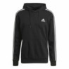 Men’s Hoodie Adidas Essentials 3 Stripes Black