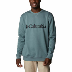 Men’s Sweatshirt without Hood Columbia Logo Fleece Crew Blue