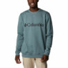 Men’s Sweatshirt without Hood Columbia Logo Fleece Crew Blue