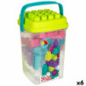 Construction set Color Block Trendy Bucket 50 Pieces (6 Units)