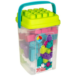 Construction set Color Block Trendy Bucket 50 Pieces (6 Units)