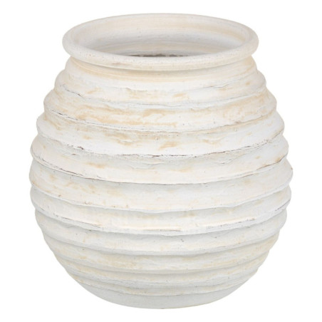 Planter Cream Ceramic Circular 32 x 32 x 35 cm