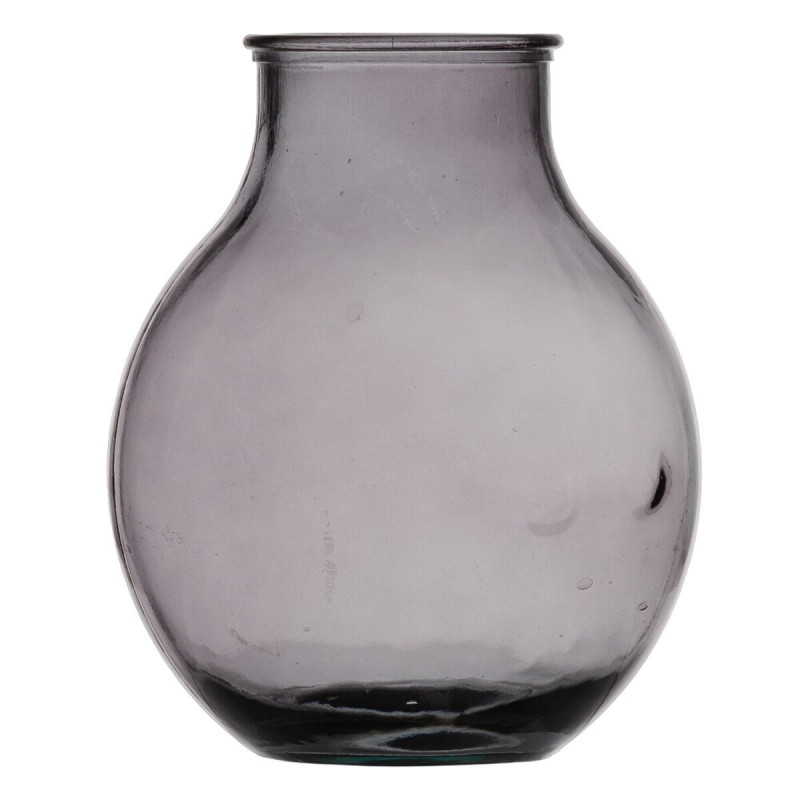 Vase Grey recycled glass 29 x 29 x 36 cm