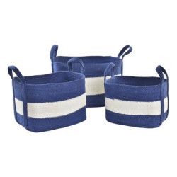 Basket set DKD Home Decor Jute (35 x 25 x 34 cm)