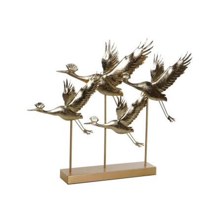 Decorative Figure DKD Home Decor 64 x 9 x 51 cm Golden Bird