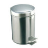 Rubbish bin Silver Stainless steel Circular 20 L