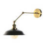 Wall Lamp DKD Home Decor Black Golden Metal 50 W Vintage 220 V 26 x 53 x 23 cm