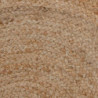 Carpet 120 x 120 x 0,9 cm Multicolour Jute