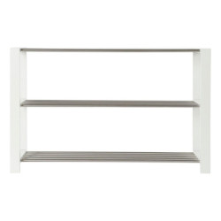 Shoe Rack DKD Home Decor 8424001835041 White Multicolour Silver Wood Metal 80 x 30 x 50 cm