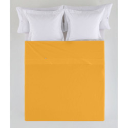 Top sheet Alexandra House Living Yellow 190 x 270 cm