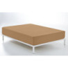 Fitted bottom sheet Alexandra House Living Brown 160 x 200 cm