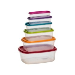 Set of 6 lunch boxes 5five polypropylene