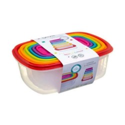 Set of 6 lunch boxes 5five polypropylene