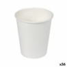 Set of glasses Algon Cardboard Disposable White 36 Units (50 Pieces)