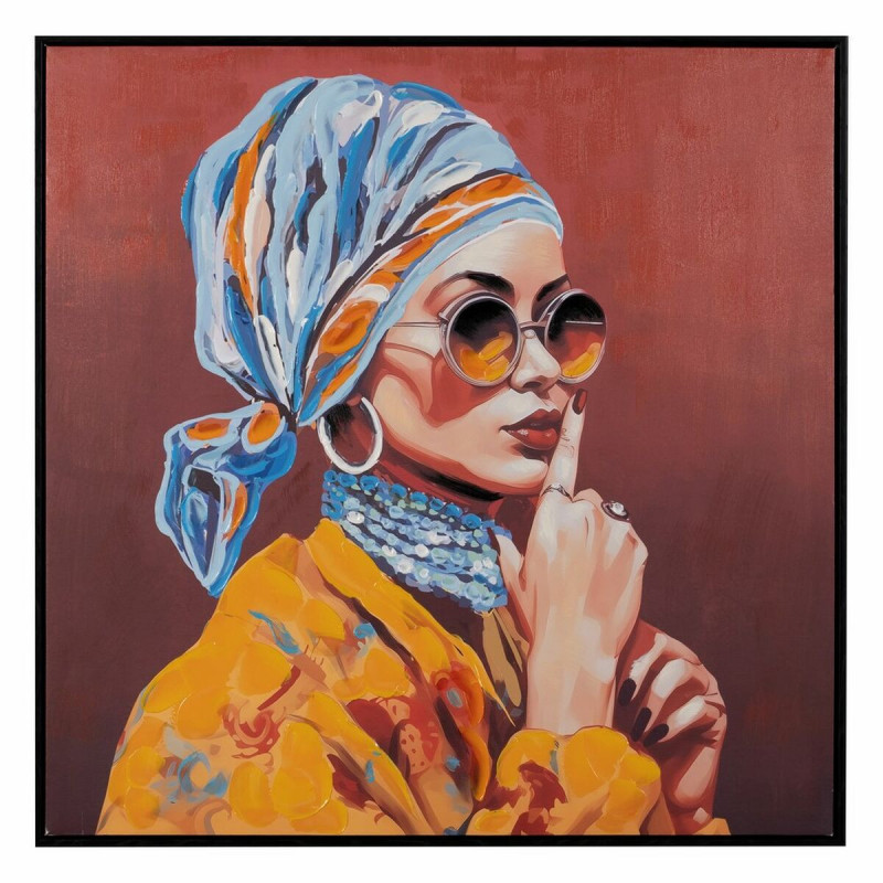 Painting Canvas Lady 80 x 3,5 x 80 cm