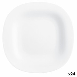 Dessert dish Luminarc Carine White Glass (19 cm) (24 Units)