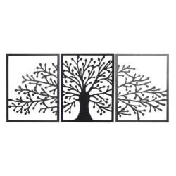 Wall Decoration DKD Home Decor Black Tree Cottage 141 x 1,3 x 61 cm