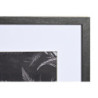 Photo frame DKD Home Decor 33 x 2 x 45 cm Crystal Black White/Black MDF Wood (6 Pieces)