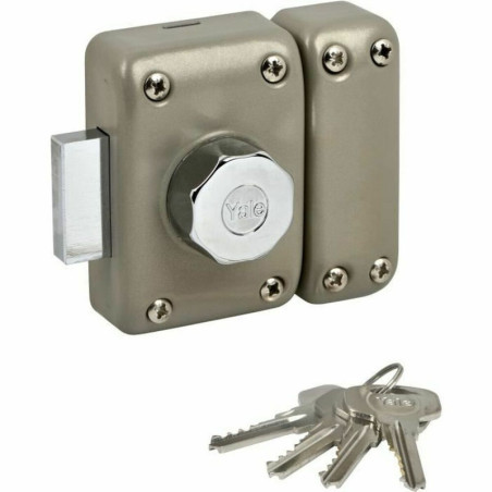 Lock Yale YV25BT-40 Beige Metal Doors Ø 23 mm