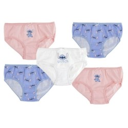 Pack of Girls Knickers Stitch 5 Pieces Multicolour