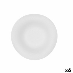 Pasta Dish Bidasoa Fosil White Ceramic 21,9 x 21,3 x 6,8 cm (6 Units)