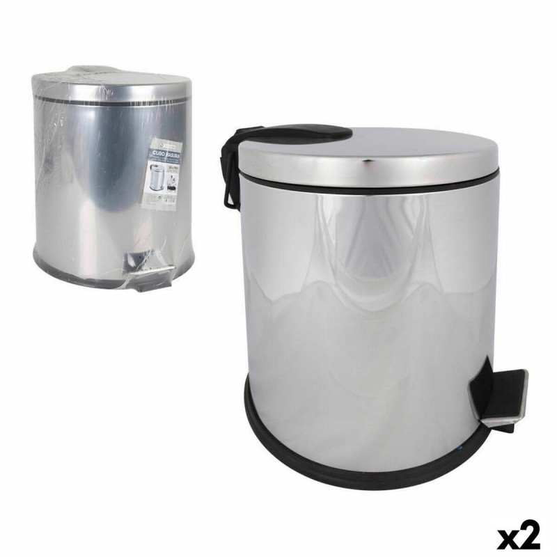 Rubbish Bin Confortime 145844 20 L Metal (2 Units)