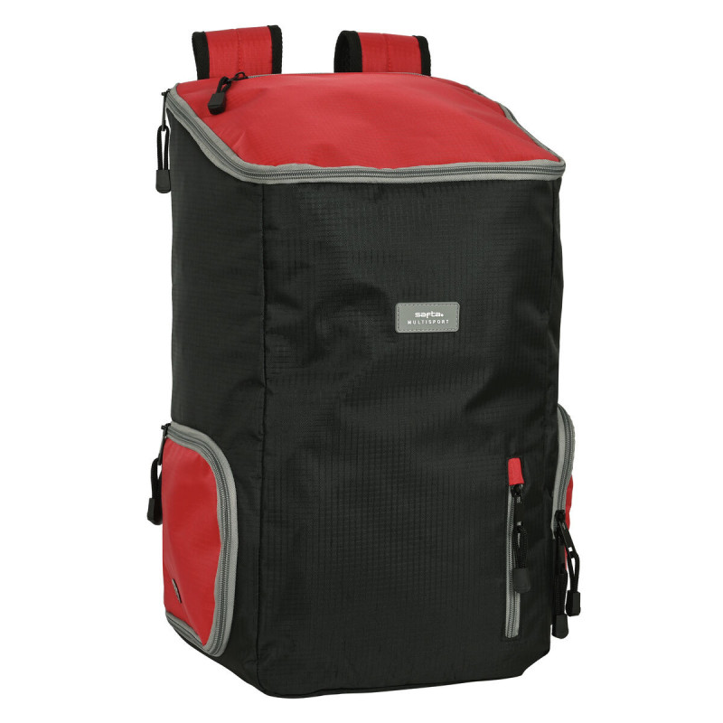 Rucksack Safta Multisports Black Red Sporting 28 x 50 x 22 cm