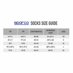 Socks Sparco S001522NR1112 Black M