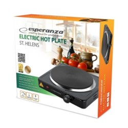 Electric Hot Plate Esperanza EKH003K Black 1000 W 21 x 6 x 21 cm