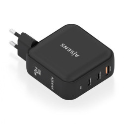 Wall Charger Aisens ASCH-140W3P031-BK 140 W Black (1 Unit)