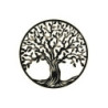 Wall Decoration Home ESPRIT Black Tree Cottage 100 x 1 x 100 cm