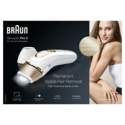 Hair remover Braun Silk expert Pro 5 PL5154 2 ways to use it Pulsed light