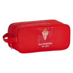 Travel Slipper Holder Real Sporting de Gijón Red 34 x 15 x 14 cm