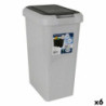 Waste bin Inde Touch&lif Grey (6 Units)