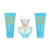 Women's Perfume Set Versace EDT Dylan Turquoise 3 Pieces