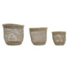 Basket set DKD Home Decor 35 x 35 x 35 cm Boho