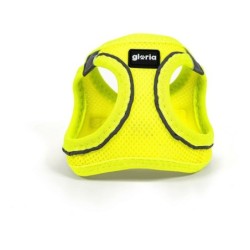 Dog Harness Gloria Air Mesh Trek Star Adjustable Yellow L (33,4-35 cm)