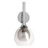 Wall Lamp Crystal Grey Metal 19 x 19 x 30 cm