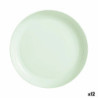 Deep Plate Luminarc Diwali Paradise Green Glass 29 cm (12 Units)