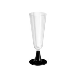 Reusable cava glasses Algon Black 150 ml 50 Units