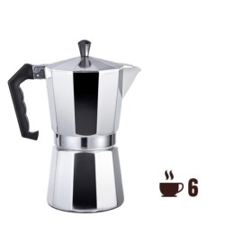 Italian Coffee Pot EDM   Aluminium 6 Cups