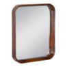 Wall mirror Brown Crystal beech wood 40 x 6 x 50 cm