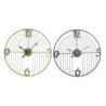 Wall Clock DKD Home Decor Black Golden Metal Modern 45 x 3 x 45 cm (2 Units)