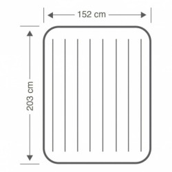 Air Bed Intex 152 x 25 x 203 cm (3 Units)