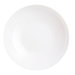 Flat Plate Luminarc Friends Time White Glass Ø 26 cm Multi-use (12 Units)