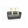 Multi-purpose basket Confortime Metal Wood 40 x 28 x 18 cm (6 Units)