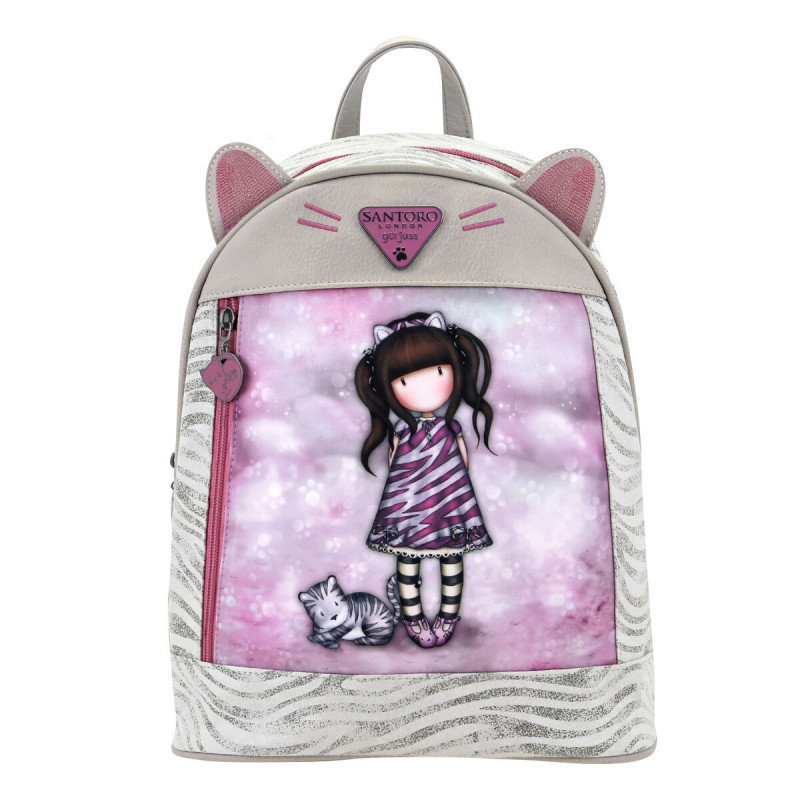 Casual Backpack Gorjuss Ruby wild Grey (25,5 x 31 x 10 cm)